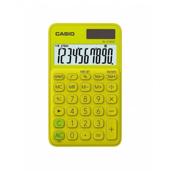 Casio SL-310UC-YG 10 Hane Sarı Hesap Makinesi