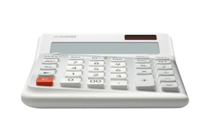 Casio DE-12E-WE 12 Hane Masa Üstü Hesap Makinesi