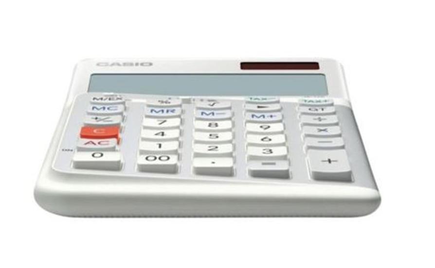 Casio JE-12E-WE 12 Hane Masa Üstü Hesap Makinesi
