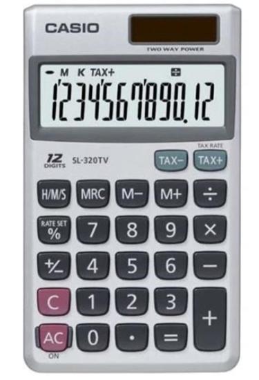 Casio SL-320TV-W-DP 12 Hane Hesap Makinesi