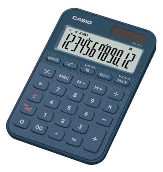 Casio MS-20YC-NY 12 Hane Masa Üstü Hesap Makinesi