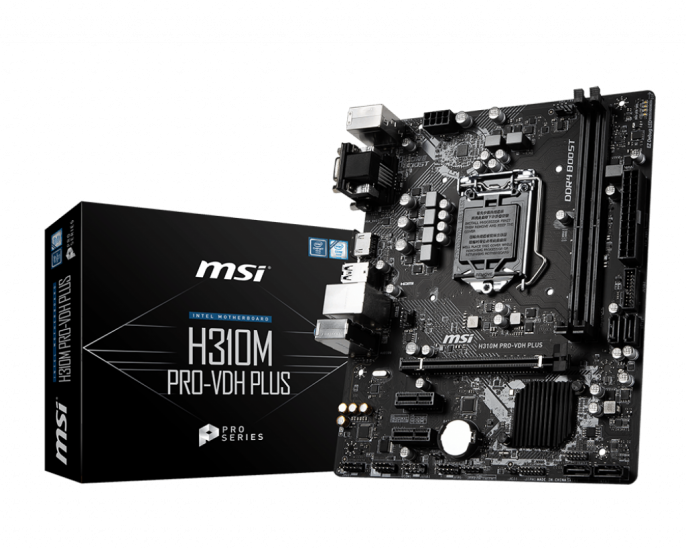 MSI H310M PRO-VDH PLUS DDR4 1XVGA 1XHDMI 1XDVI MATX 1151V2