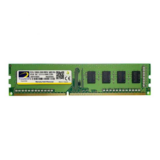 8 GB DDR3 1600 TWINMOS 1.35 PC MDD3L8GB1600D