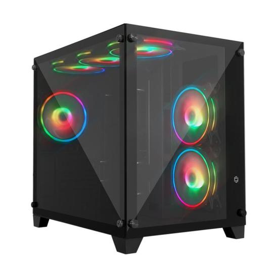 FRISBY PHOENIX FC-9505G PSU YOK 6X120MM RGB FAN USB 3.0 GAMING SİYAH KASA