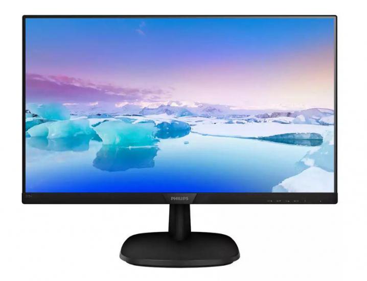 27 PHILIPS 273V7QDSB/01 IPS 4MS 75MHZ 1XVGA 1XHDMI 1XDVI FHD 1920X1080 Flicker - Free Düşük Mavi Işık  Vesa Siyah