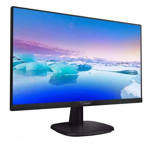 27 PHILIPS 273V7QDSB/01 IPS 4MS 75MHZ 1XVGA 1XHDMI 1XDVI FHD 1920X1080 Flicker - Free Düşük Mavi Işık  Vesa Siyah