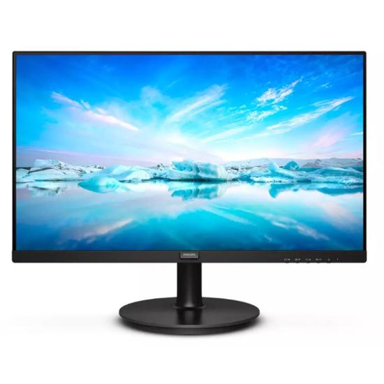 21.5 PHILIPS 222V8LA/01 4MS 75MHZ 1XVGA 1XHDMI 1XDP FHD 1920X1080 HOPARLÖR FLICKER-FREE DÜŞÜK MAVİ IŞIK VESA SİYAH