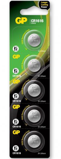 Gp CR1616-C5 3V Lityum Düğme Pil 5’li Paket