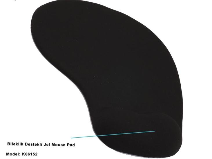 Elba K06152 Bileklikli Jel Mouse Pad Siyah