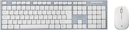 Everest KM-6063 Beyaz-Gri Kablosuz Q Multimedia Klavye + Mouse Set