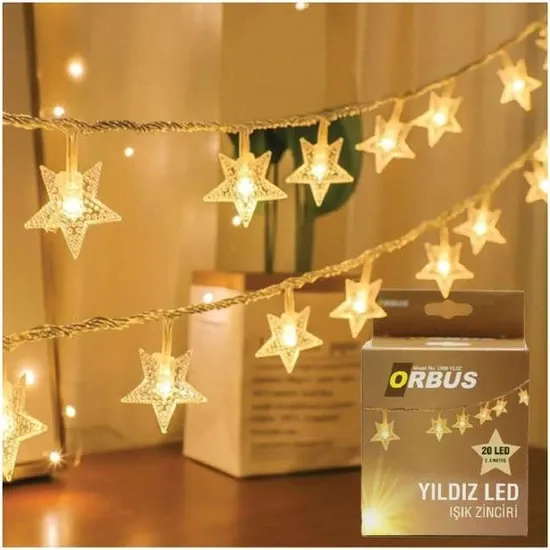 Orbus ORB-YLDZ Yıldz Led Işık Zinciri 2.3 Metre Şerit Led